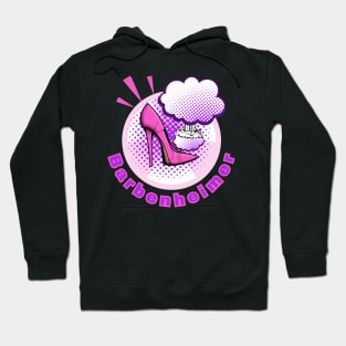 BARBENHEIMER. HOT PINK STILETTO BOMB - POP ART STYLE Hoodie